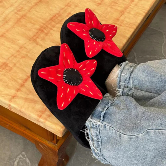 Pantuflas Flor Demogorgon